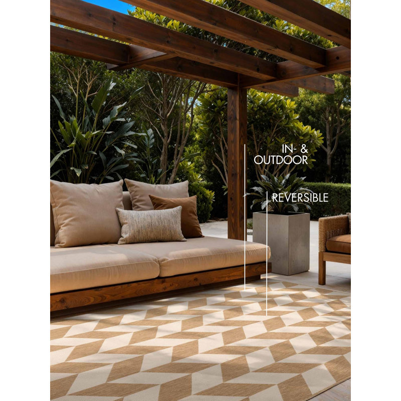 Derriyah Geometric 200cm X 300cm Indoor / Outdoor Area Rug