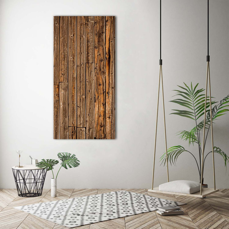 Wooden Wall - Wrapped Canvas Print