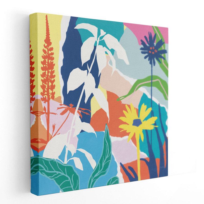 «Happy Place II», reproduction d'art sur toile, H 12 po x l 12 po
