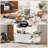 Kuth Dresser For Bedroom, 5 Storage Drawers, Wide Closet Chests Organizer Tower Furniture With Top Metal Frame For Clothes, Kids Room, Living Room, Hallway, Entryway-1224643959