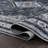 Dalyan Geometric Medallions Machine-Washable Navy/Light Gray Rug-2042638655