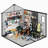 8 FT.W x 8 FT.D Resin Outdoor Storage Shed with Floor, Large Tool Sheds, with Assembly Video