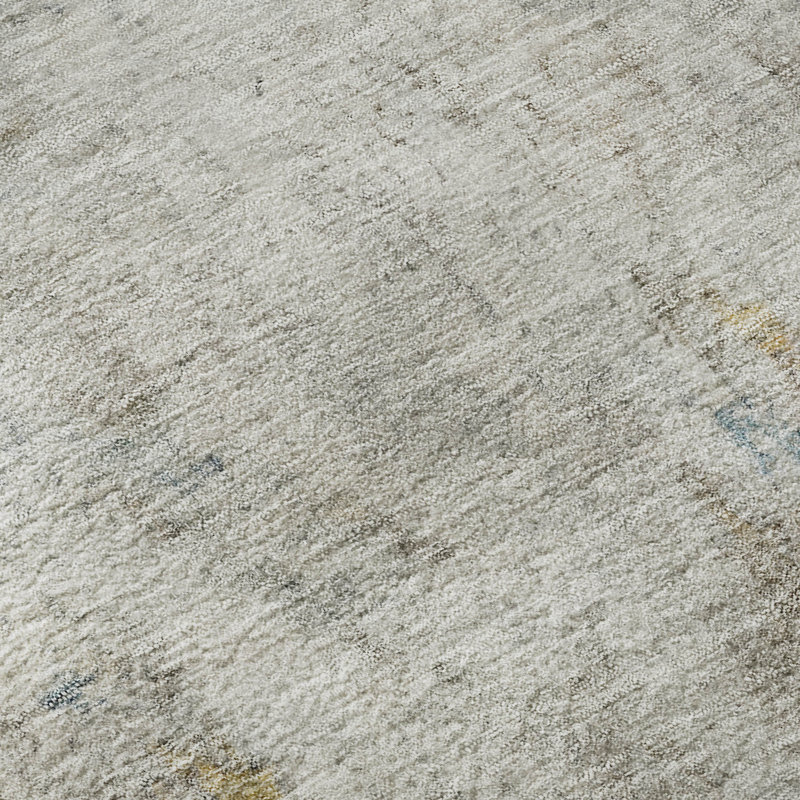 Premium Machine Washable Kelton AMF1232 Abstract Rug, Rectangle 8' x 10'
