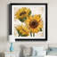 Tournesol d'été I - peinture encadrée-68643866-68643869