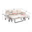 Canapé modulaire avec canapé-lit modulaire réversible-1784269965