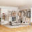 23.6"-118" W Closet System with 4 Drawers and 3 Adjustable Shelves