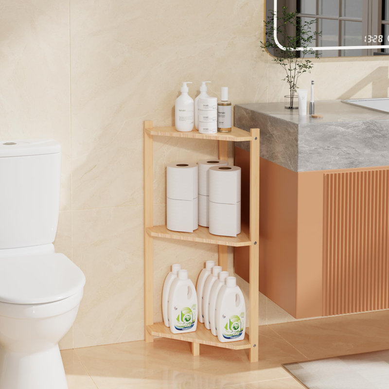 Patsones Solid Wood Bathroom Shelves