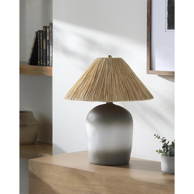 Danica Table Lamp, Black, Seagrass Empire