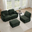 Canapé surdimensionné en L 105 po en chenille de 105 po, canapé à assise profonde avec repose-pieds mobile, coussins ronds exquis et coussins de dossier matelassés, pieds de cadre de base encastrés, assemblage facile-1896949885-2124108947