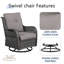 Chaise berçante en osier avec coussins Schutt-925171960