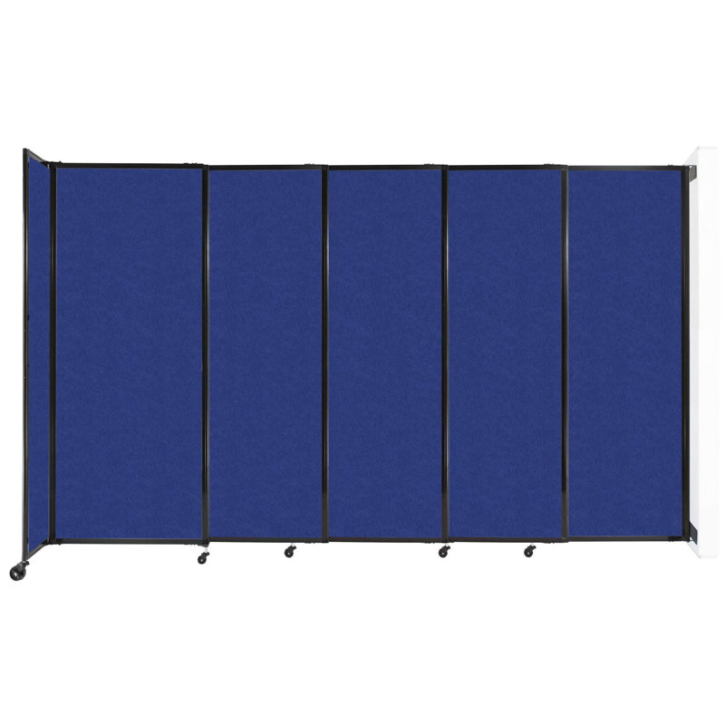 Cloison portative Soundsorb, 82" H x 135" W x 26" D, Bleu