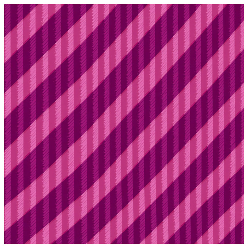 Couvertures à rayures diagonales roses et mauves, 60in W x 80in H