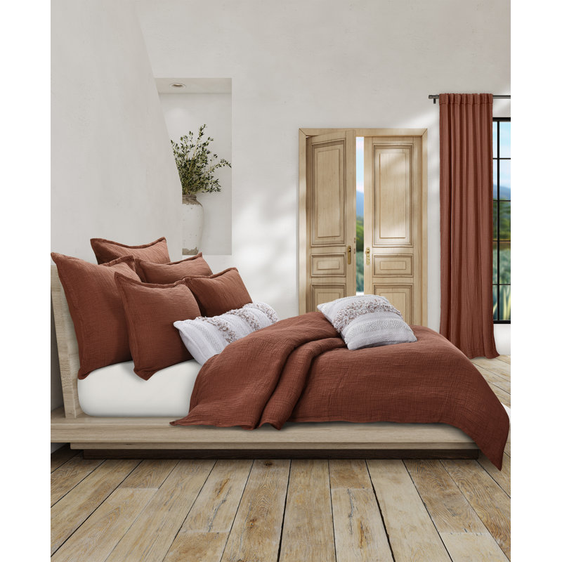 Seacove Duvet Cover, Cinnamon, Queen Duvet Cover