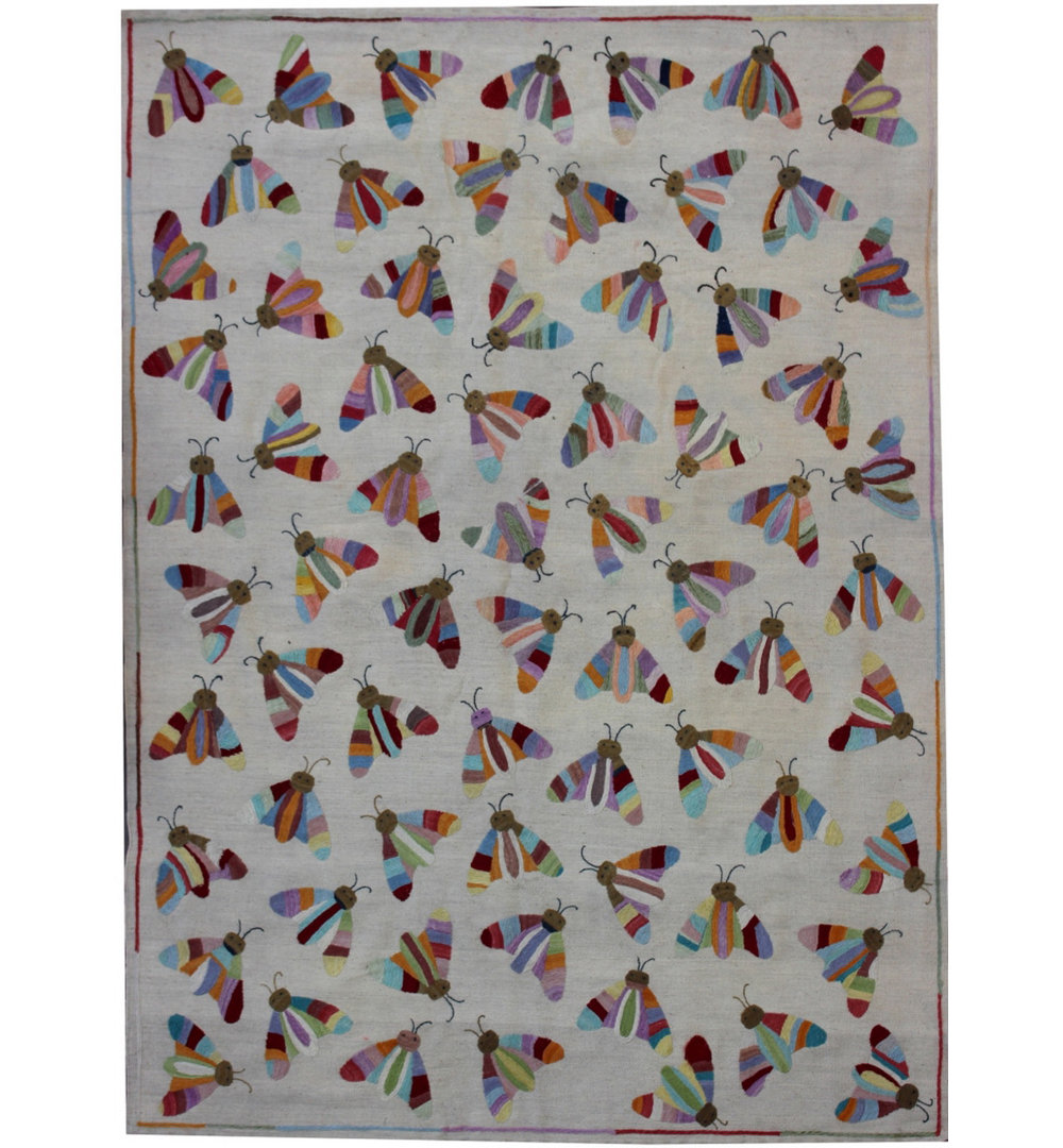 Raquette Wool Hand Woven 179cm X 228cm Area Rug