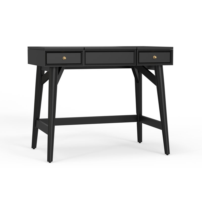 Coiffeuse avec miroir Williams, Noir