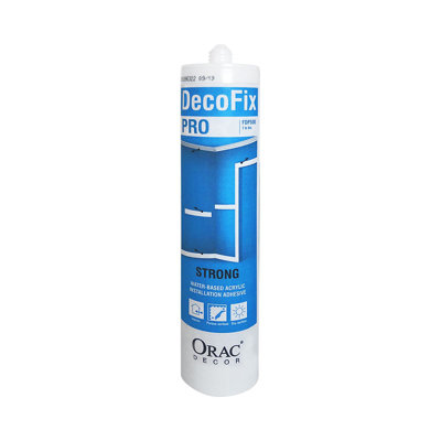 Orac Decor | Decofix Pro Adhesive Cartridge, White 10-1/2 Oz
