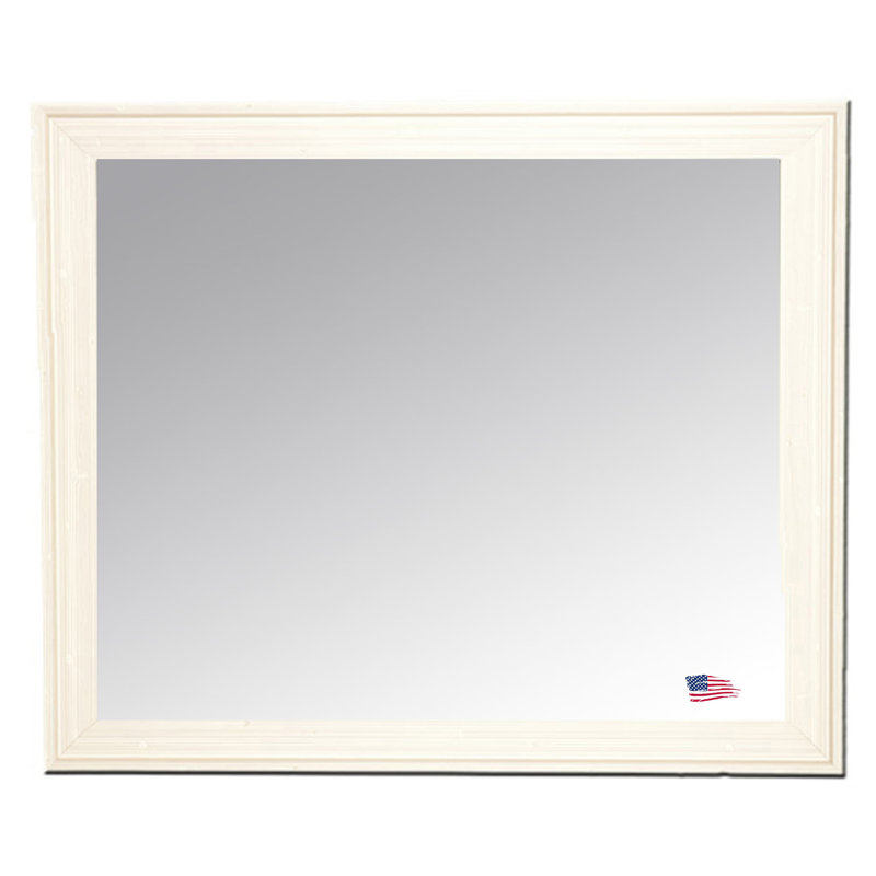 Miroir décoratif d'Ukiah, Blanc, H 45,75 po x l 39,75 po