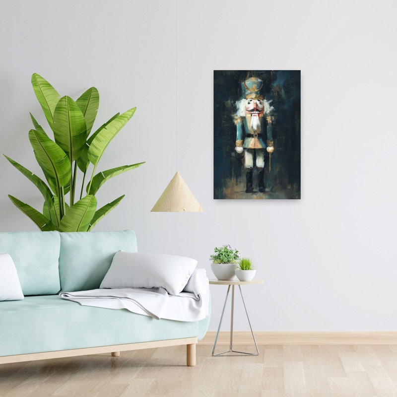 «The Wooden Guardian», art lunaire rétro, H 24 po x l 16 po