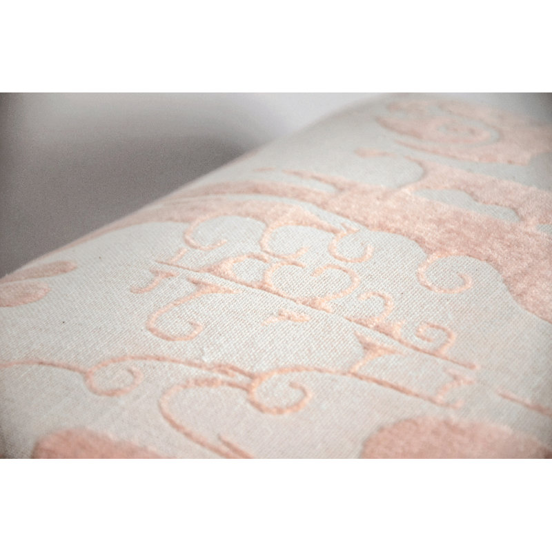 Clouds Square Pillow Cover & Insert, Rosebud