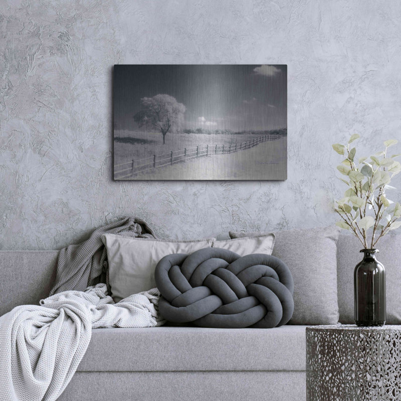 «Trees Fence I» par Debra Van Swearingen, H 24 po x l 36 po