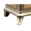Console à panneau de particules avec motif chêne taupe champagne et poignées ornées