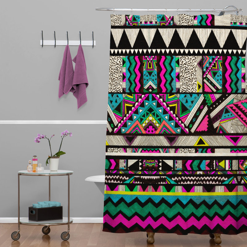 Kris Tate Geometric Shower Curtain