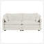 Canapé de causeuse moderne en tissu pour salon, canapé rembourré 2 places à assise profonde de grande taille avec 4 coussins, chenille blanche-118043436