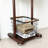 Wooden Garment Rack with Rolling Base