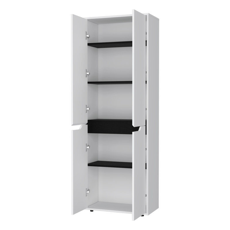 Garde-manger blanc à 5 tablettes
