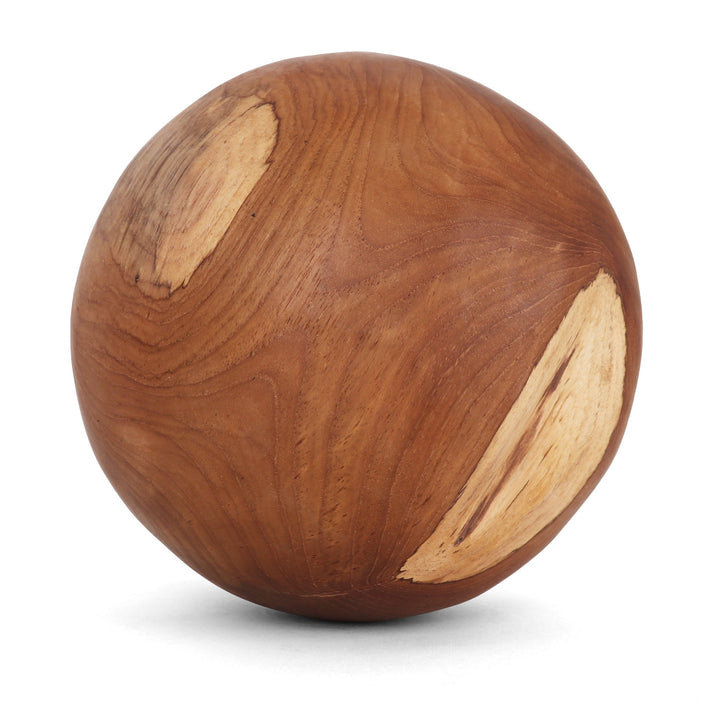 Atrell Handmade Decorative Teak Ball 10"