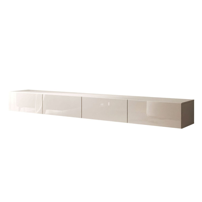 Unfinished Floating TV Stand for TVs up to 77", 27cm H x 250cm L x 40cm W