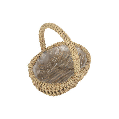 Seagrass Shopper Basket with Lining