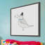 «Classic Bird», reproduction d'art encadrée-21127122