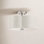 Copper 3 Light Linen Blend Semi Flush Mount