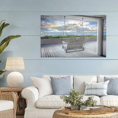 Swing At The Beach Canvas, design by Celebrate Life Gallery