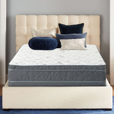Matelas à ressorts ferme et sommier blanc 12 "White Noise