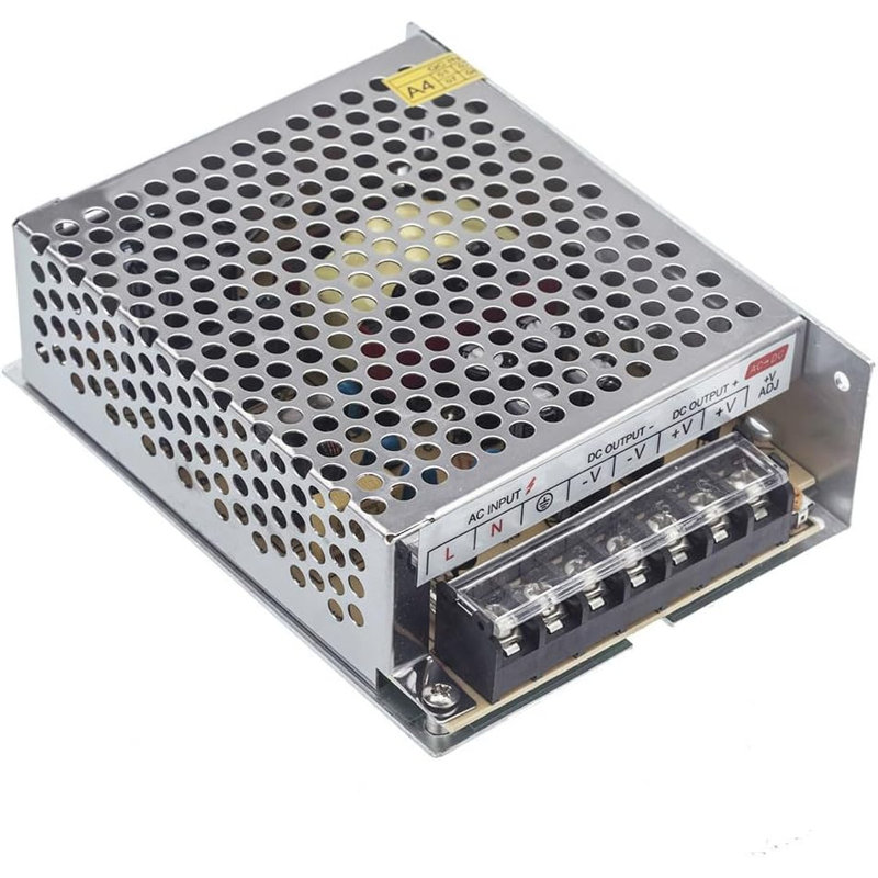 24V DC Regulated Switching Power Supply Transformer, AC 110-220V to DC 24V Constant Voltage Adapter for LED Strip Lights, 48