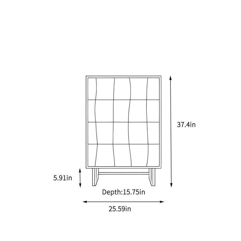 Bedroom multi-functional drawer storage cabinet