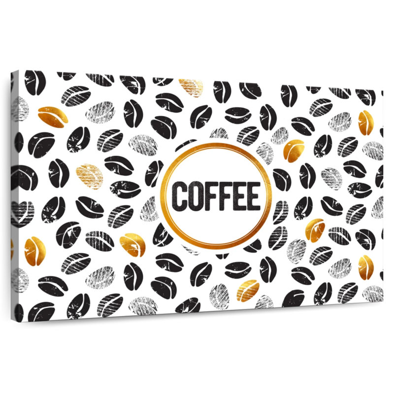 De nombreux grains de café Tergel, H 34 po x l 51 po