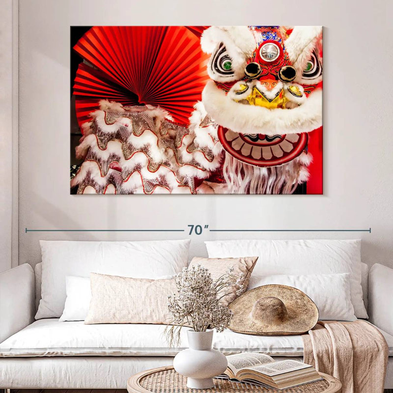 Ravi Chinese Lion Dance, 34" H x 51" W