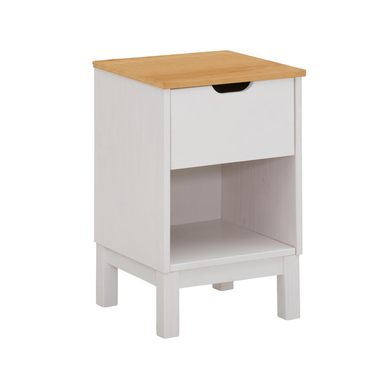 Gerace 38cm W Solid Wood Bedside Table