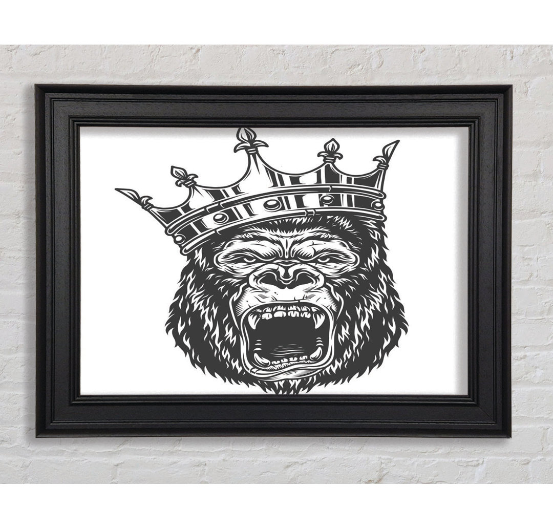 King Kong Crown Gerahmter Druck