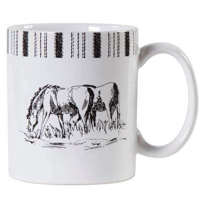 Ensemble de grandes tasses à café 4 pièces Ranch Life