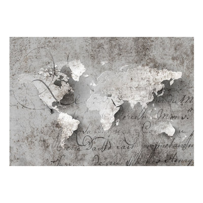 Map and Letter Wallpaper Mural