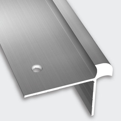 ASN-A-080-A1-C, profilé en aluminium à nez de marche zéro, planchers de 7 à 8 mm