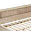 Lit de jour en bois avec tablettes de rangement et 3 tiroirs-903392363