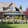 Galvanized Steel Patio Gazebo with Overhang Slope-design Double Roof