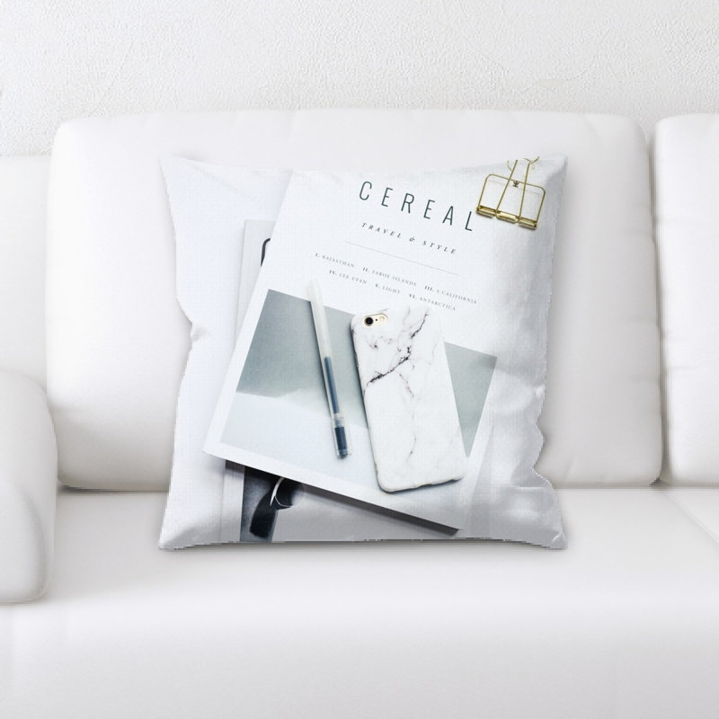 Microsuede Reversible Throw Pillow