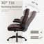 Fauteuil de direction ergonomique en cuir de polyuréthane avec dossier indépendant Loriece -55261782
