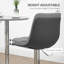 Jannine Swivel Upholstered Adjustable Height Counter Stool with Metal Frame-267182960